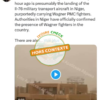 Non, cette vidéo montrant l’atterrissage de l’avion de transport militaire Il-76 au Niger est sortie de son contexte