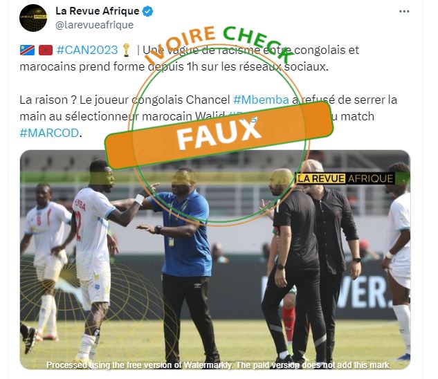 Attention aux violences en ligne en lien avec les incidents lors du match RDC-Maroc