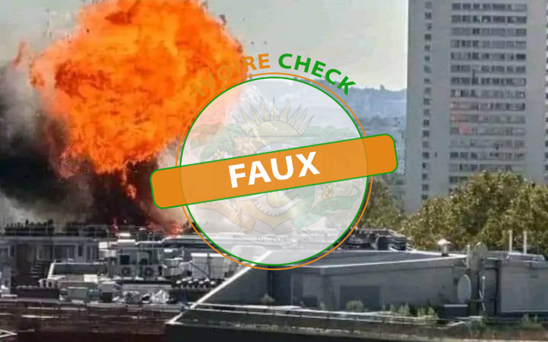 FAUX, cette explosion n’est pas due à une attaque terroriste à Paris